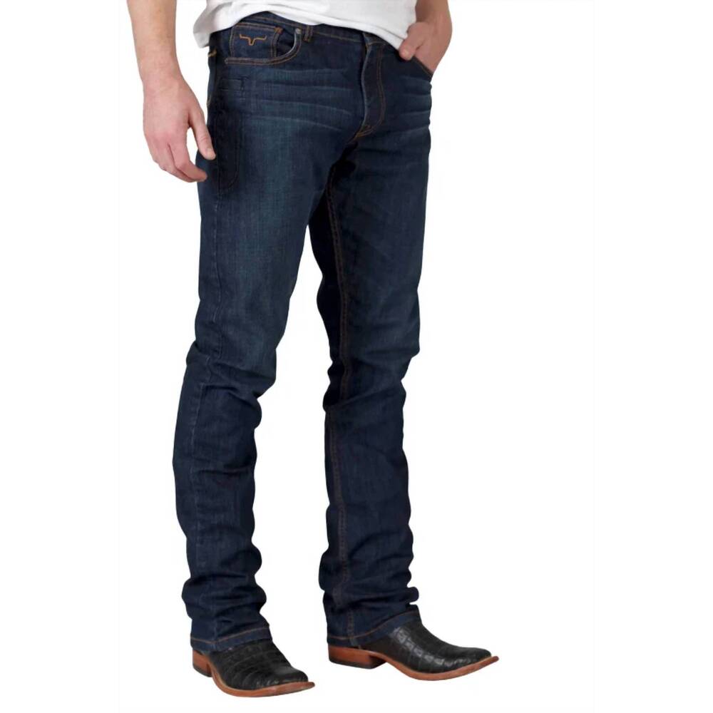 NEW KIMES RANCH roger slim fit boot cut jeans in indigo